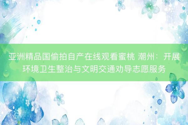 亚洲精品国偷拍自产在线观看蜜桃 潮州：开展环境卫生整治与文明交通劝导志愿服务