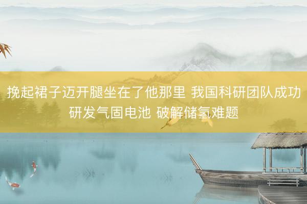 挽起裙子迈开腿坐在了他那里 我国科研团队成功研发气固电池 破解储氢难题
