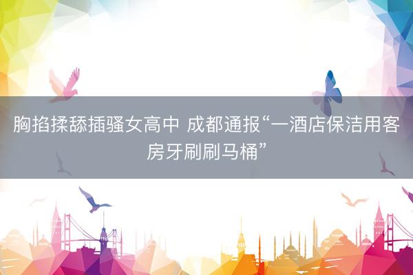 胸掐揉舔插骚女高中 成都通报“一酒店保洁用客房牙刷刷马桶”