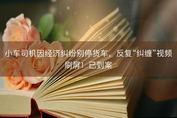 小车司机因经济纠纷别停货车，反复“纠缠”视频刷屏！已到案