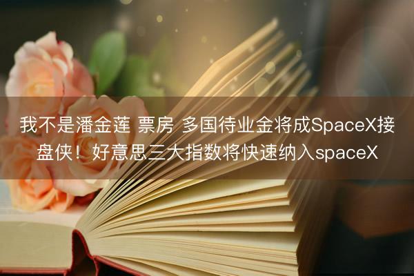 我不是潘金莲 票房 多国待业金将成SpaceX接盘侠!好意思三大指数将快速纳入spaceX