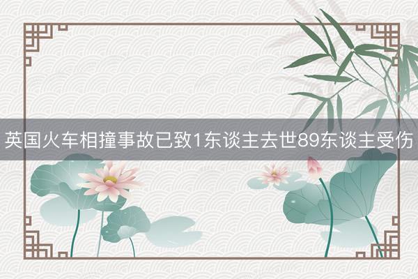 英国火车相撞事故已致1东谈主去世89东谈主受伤